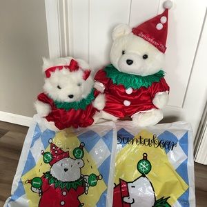 1994 Dayton Hudson Santa Bear and Mrs. Santa Bear